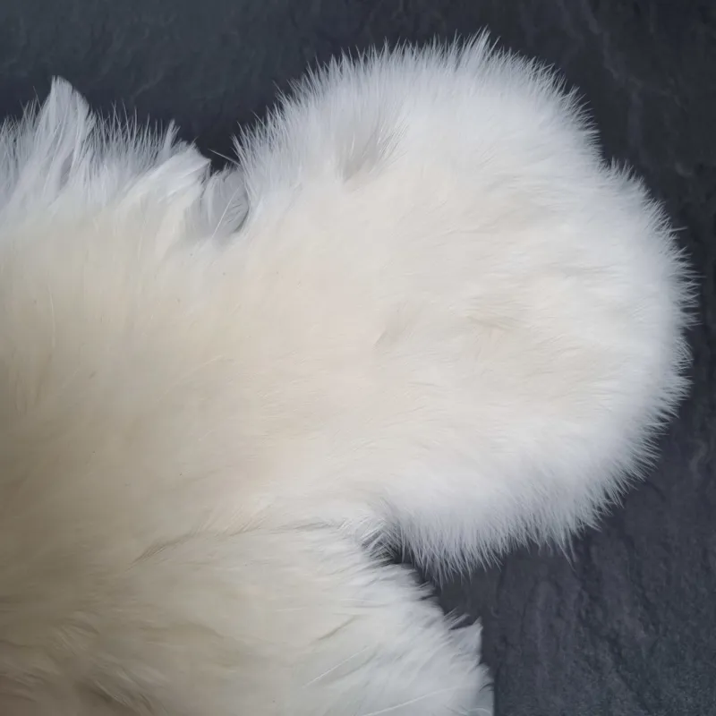 Whiting Coq de Leon Hen Soft Hackle with Chickabou in Pure White-3